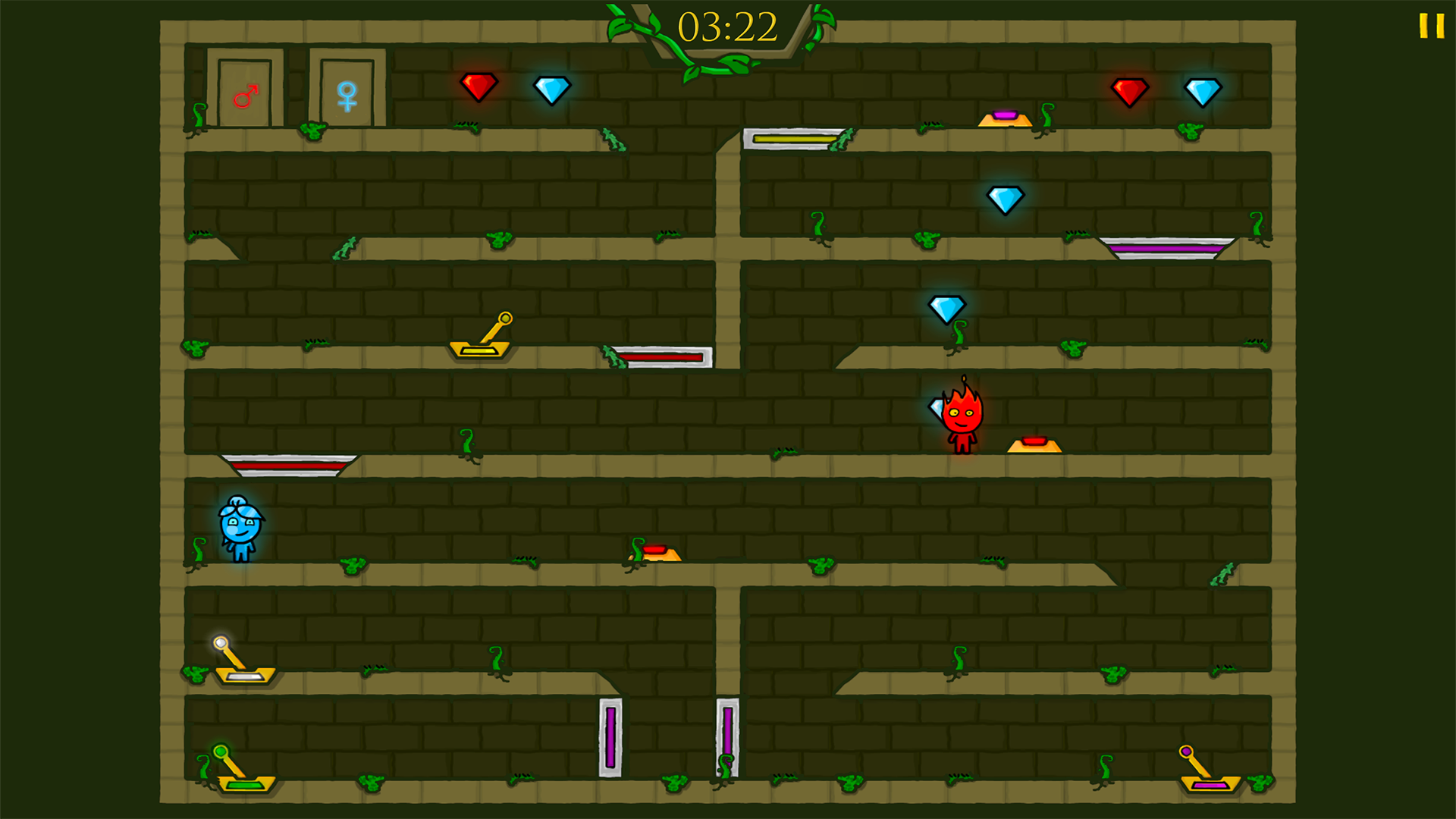 Fireboy &amp; Watergirl 1 in The Forest Temple screenshot 2